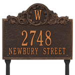 Acanthus Monogram Lawn Address Plaque
