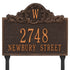 Acanthus Monogram Lawn Address Plaque