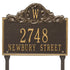 Acanthus Monogram Lawn Address Plaque
