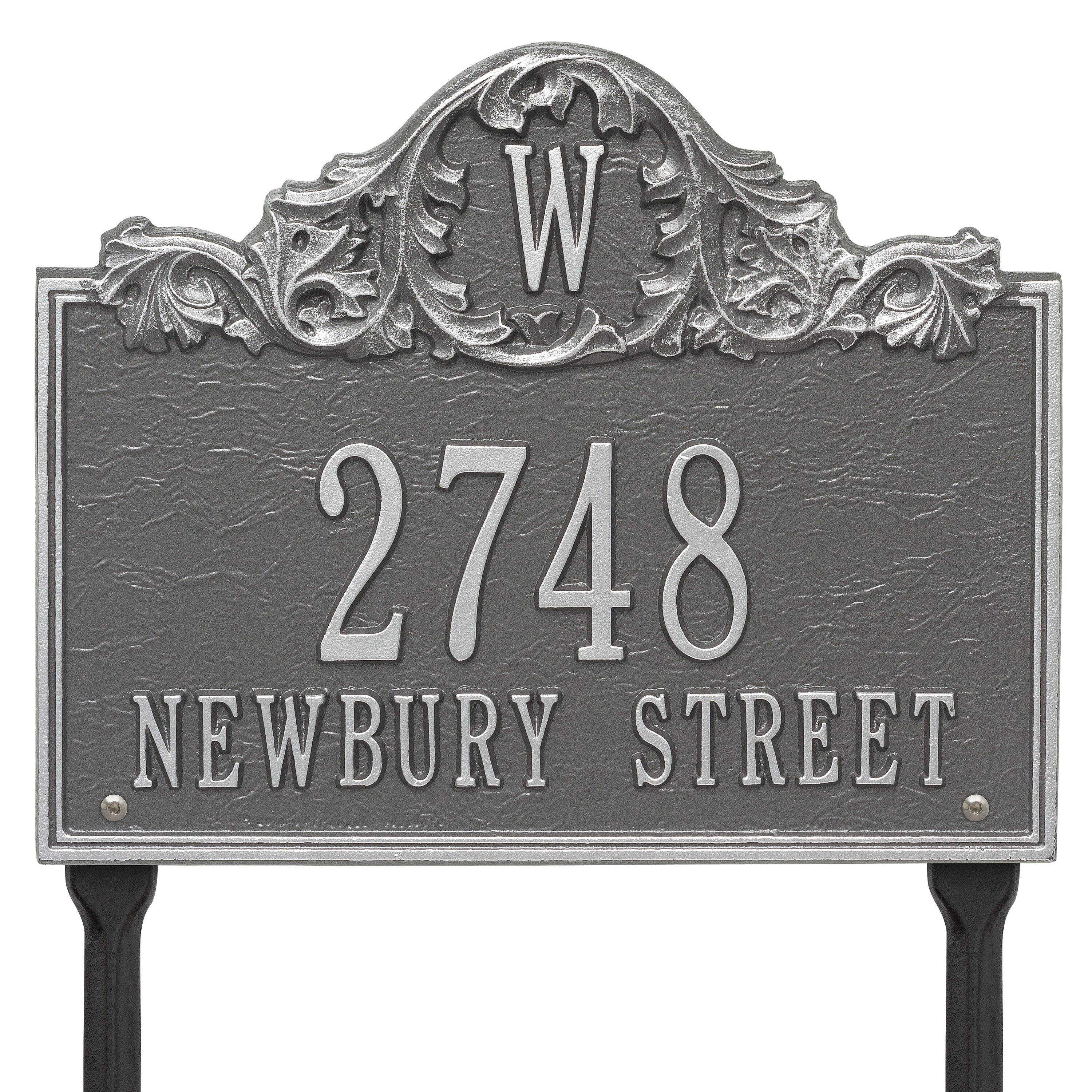Acanthus Monogram Lawn Address Plaque