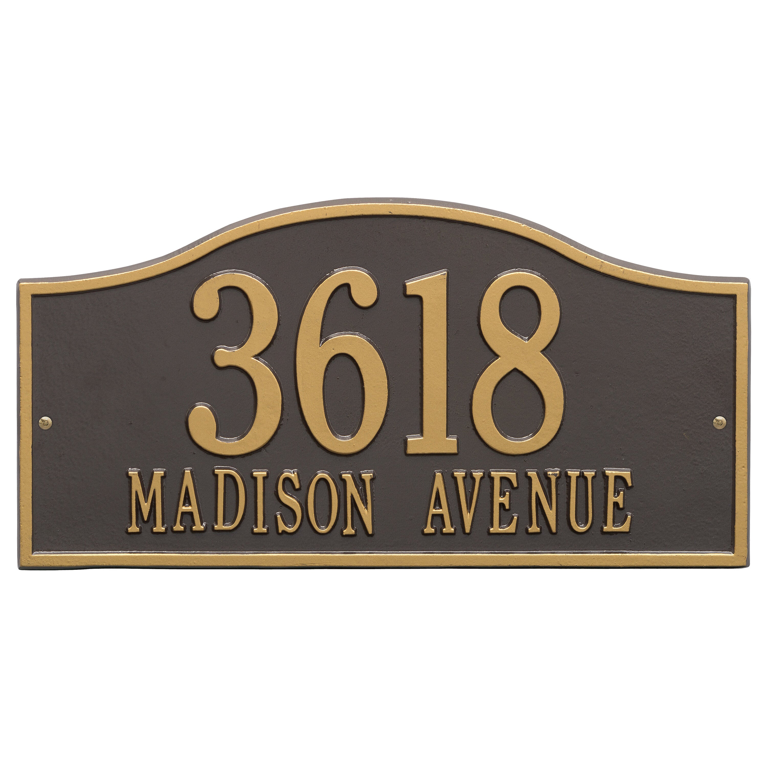 Rolling Hills Grand Wall Address Plaque