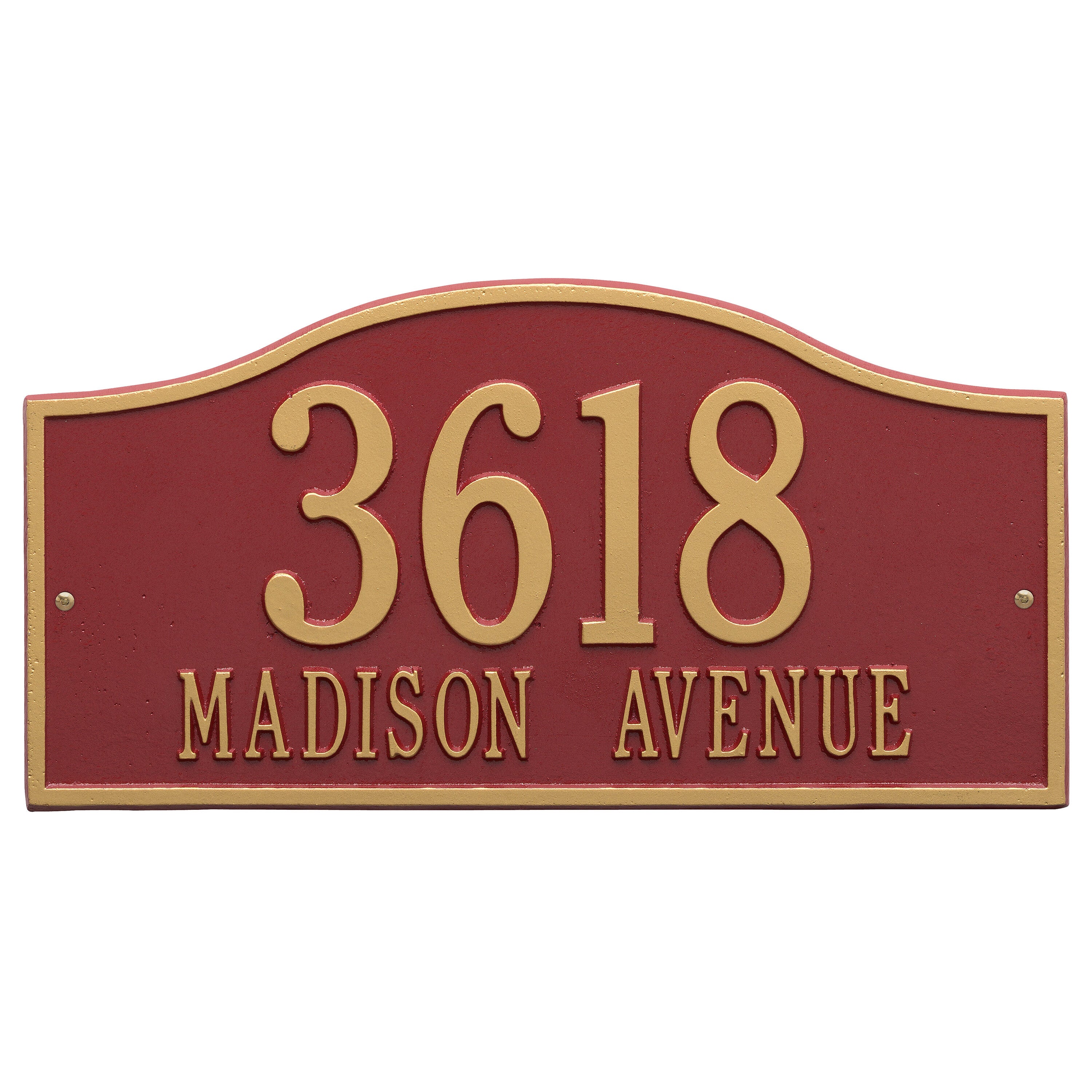Rolling Hills Grand Wall Address Plaque