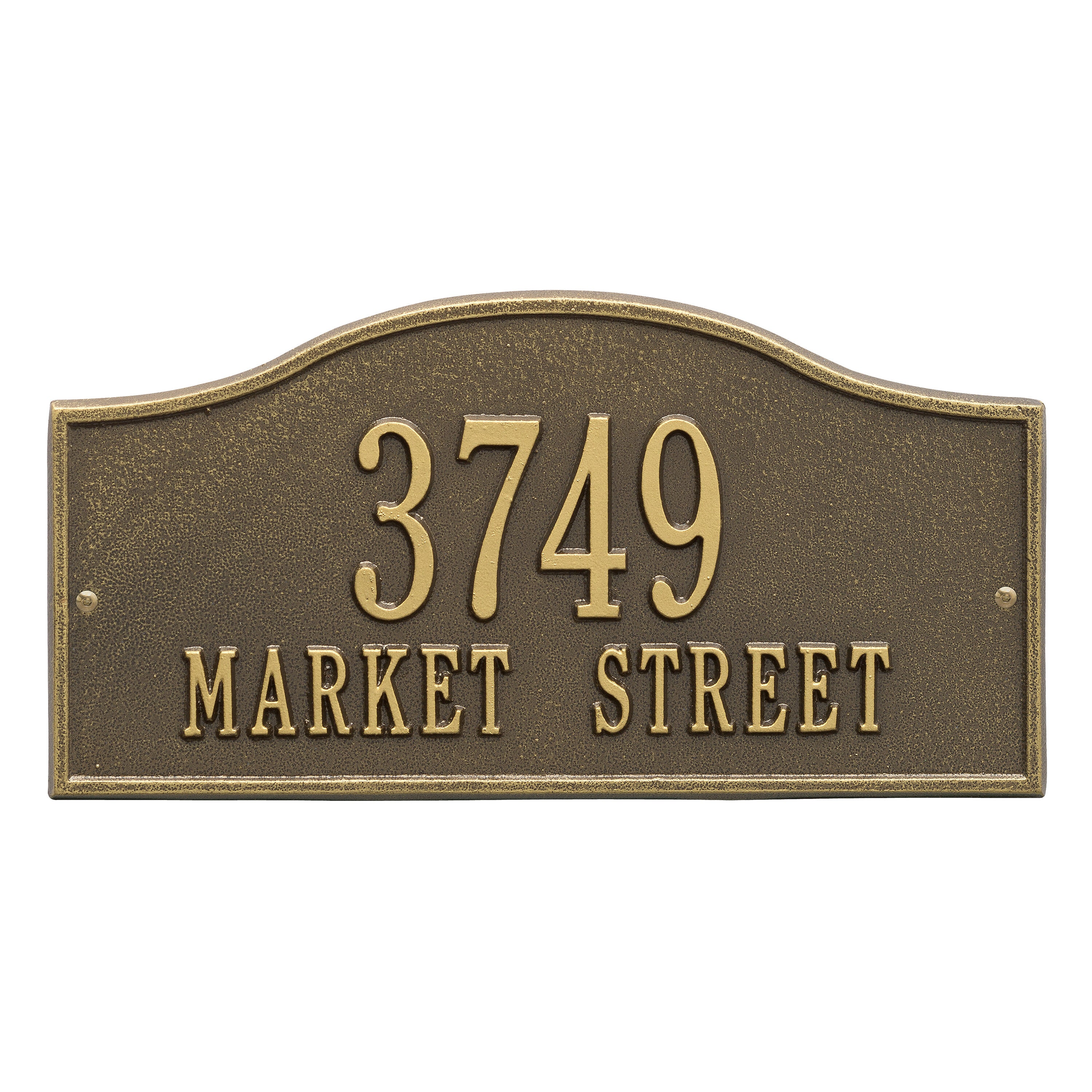 Rolling Hills Standard Wall Address Plaque