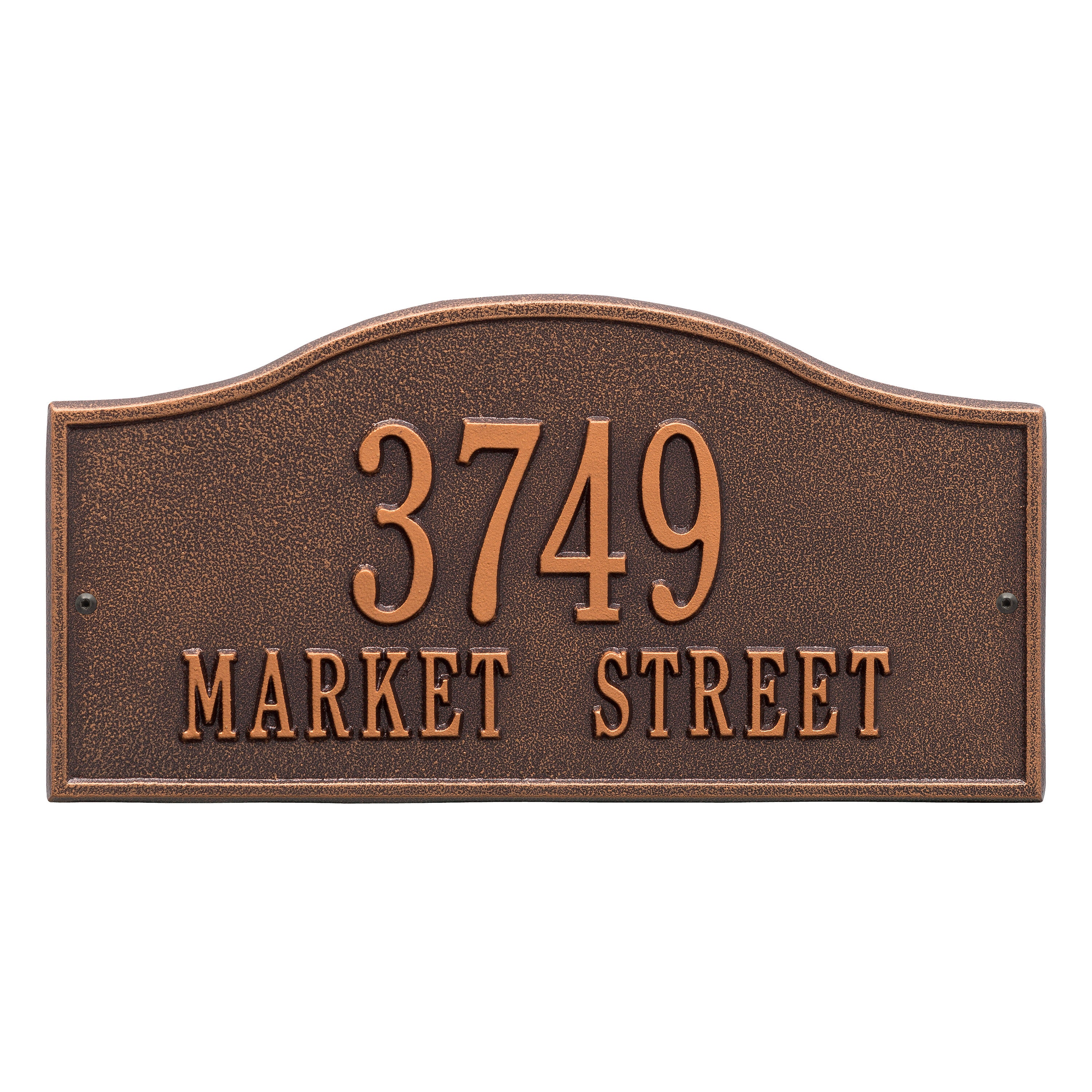 Rolling Hills Standard Wall Address Plaque