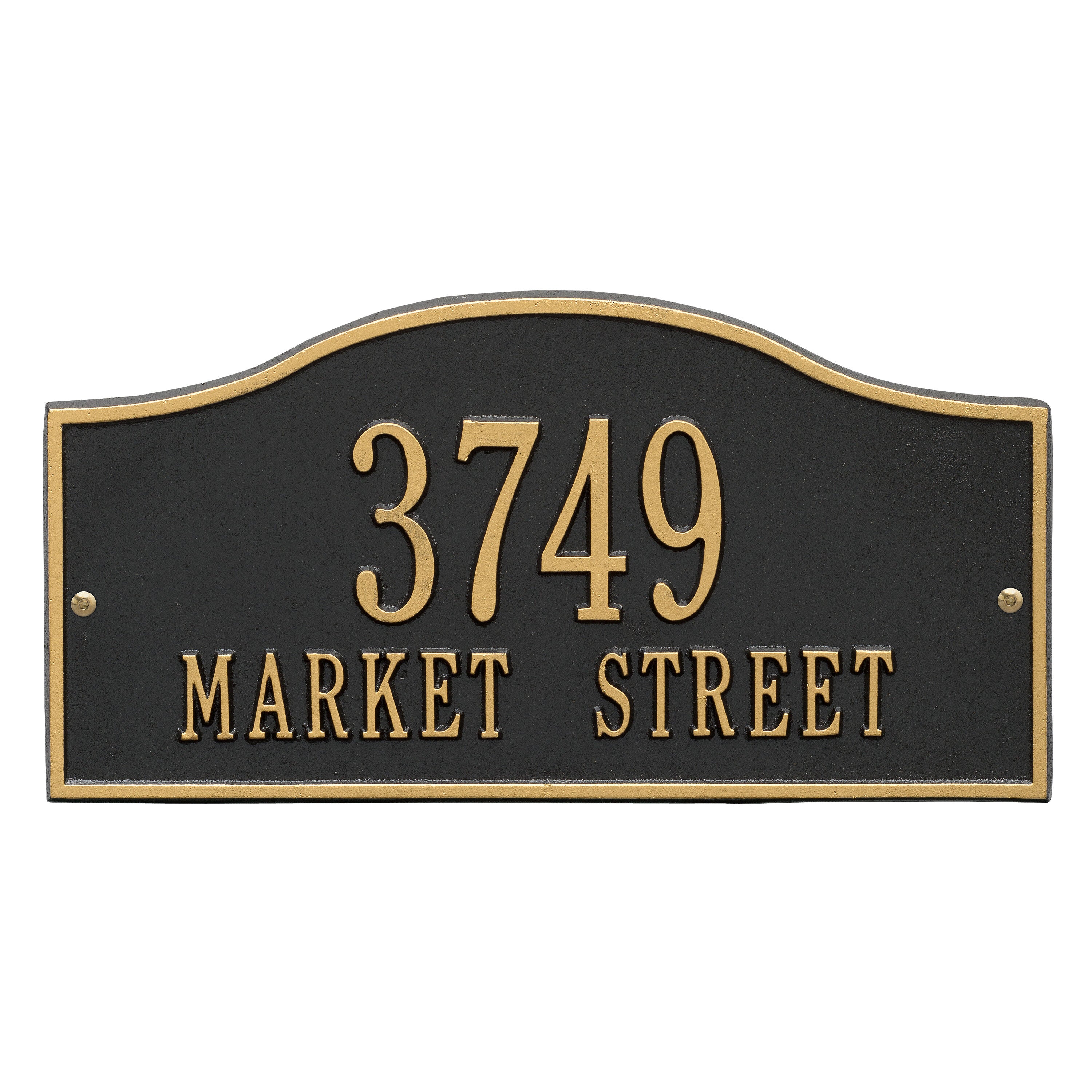 Rolling Hills Standard Wall Address Plaque