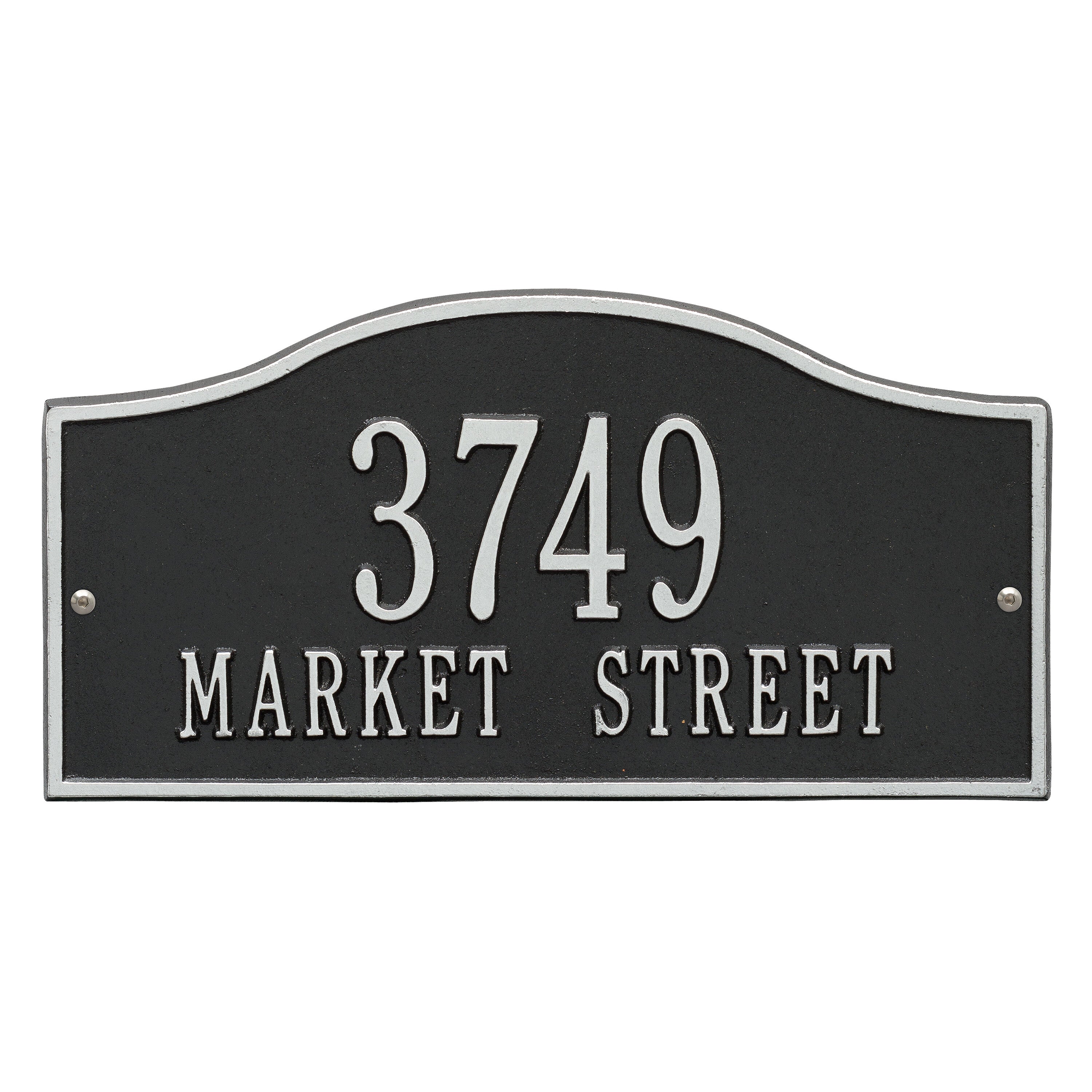 Rolling Hills Standard Wall Address Plaque