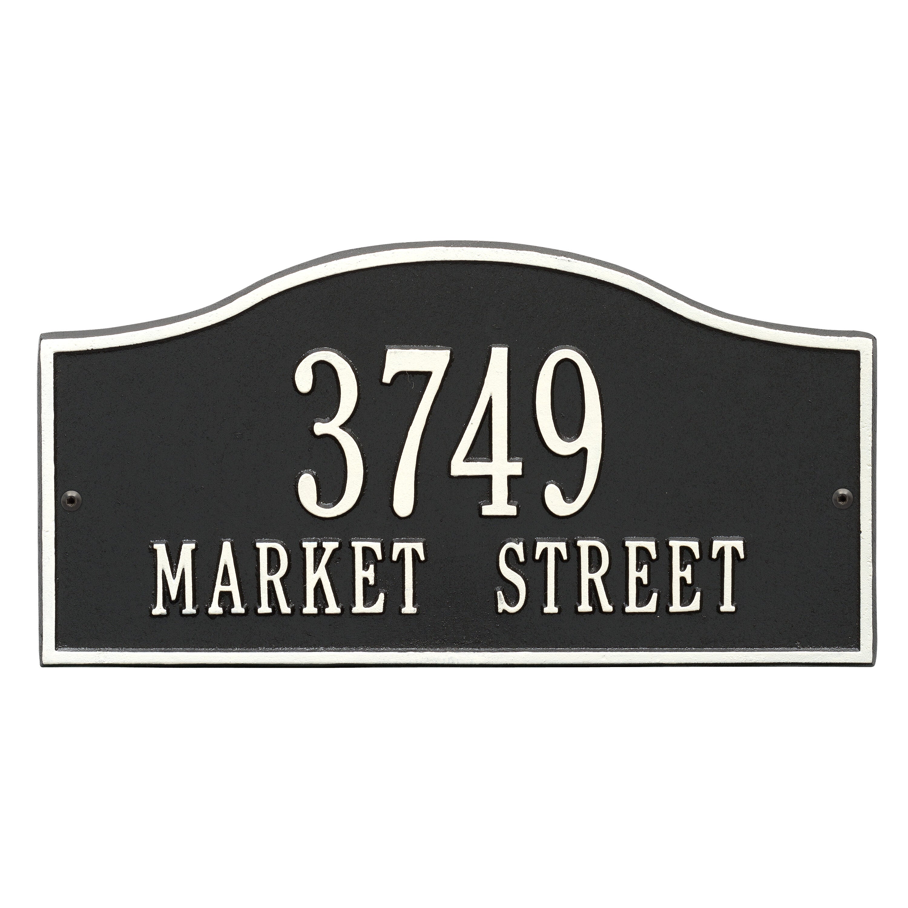 Rolling Hills Standard Wall Address Plaque