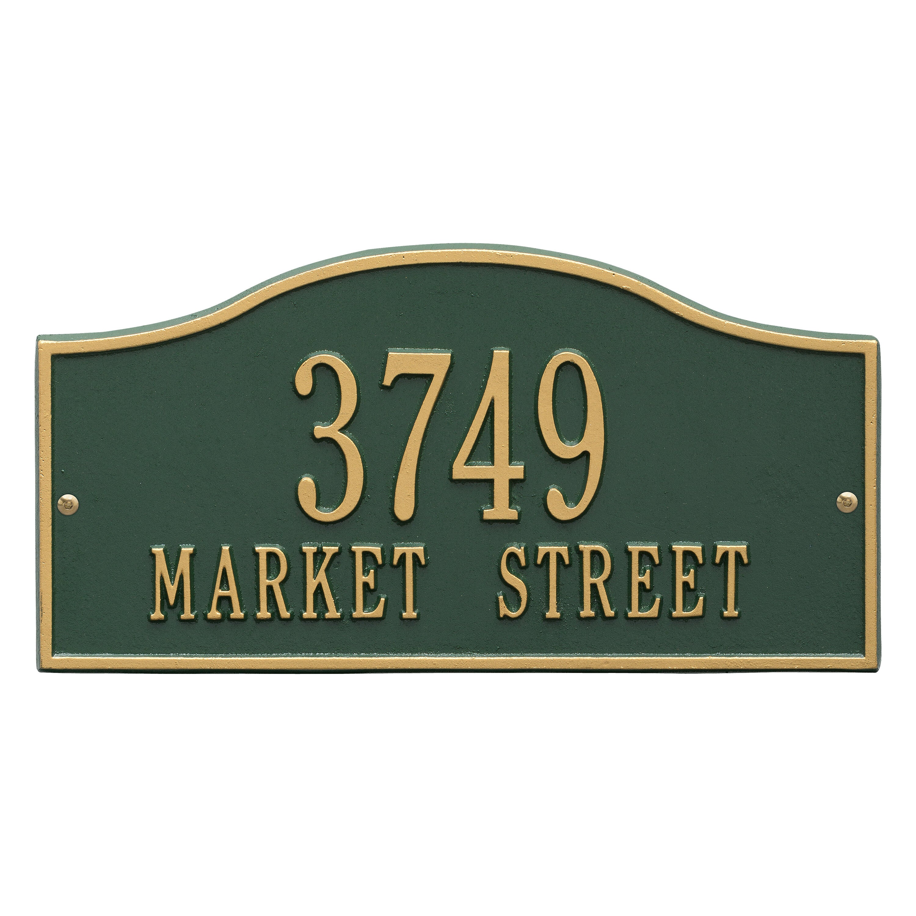 Rolling Hills Standard Wall Address Plaque