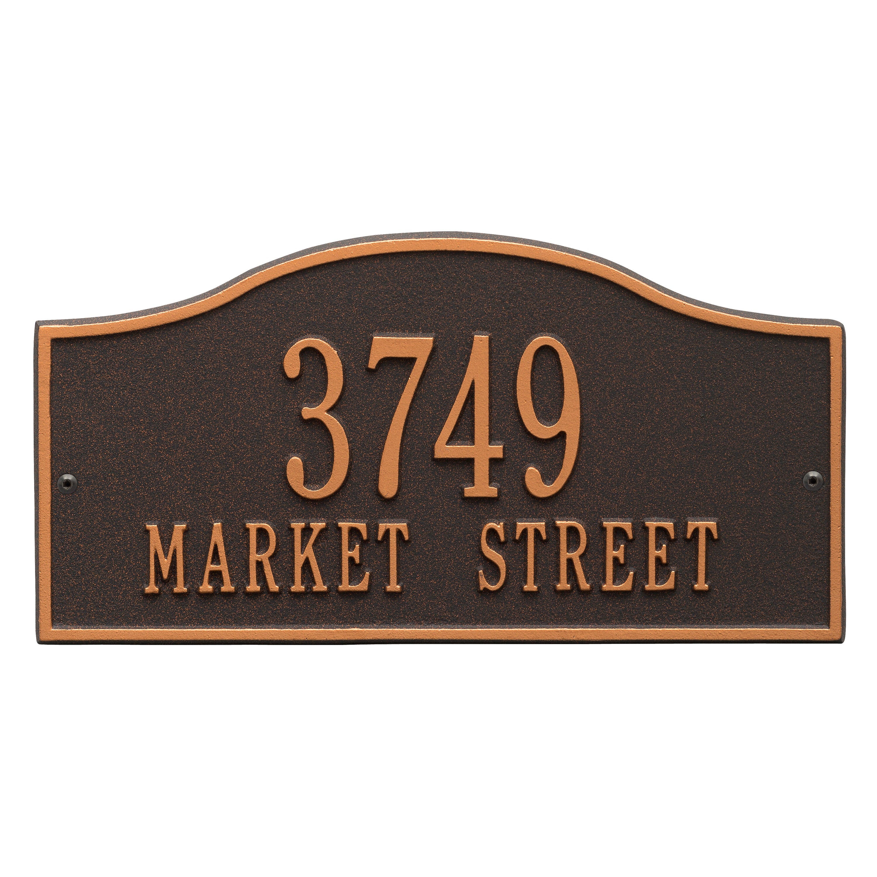 Rolling Hills Standard Wall Address Plaque