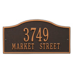 Rolling Hills Standard Wall Address Plaque