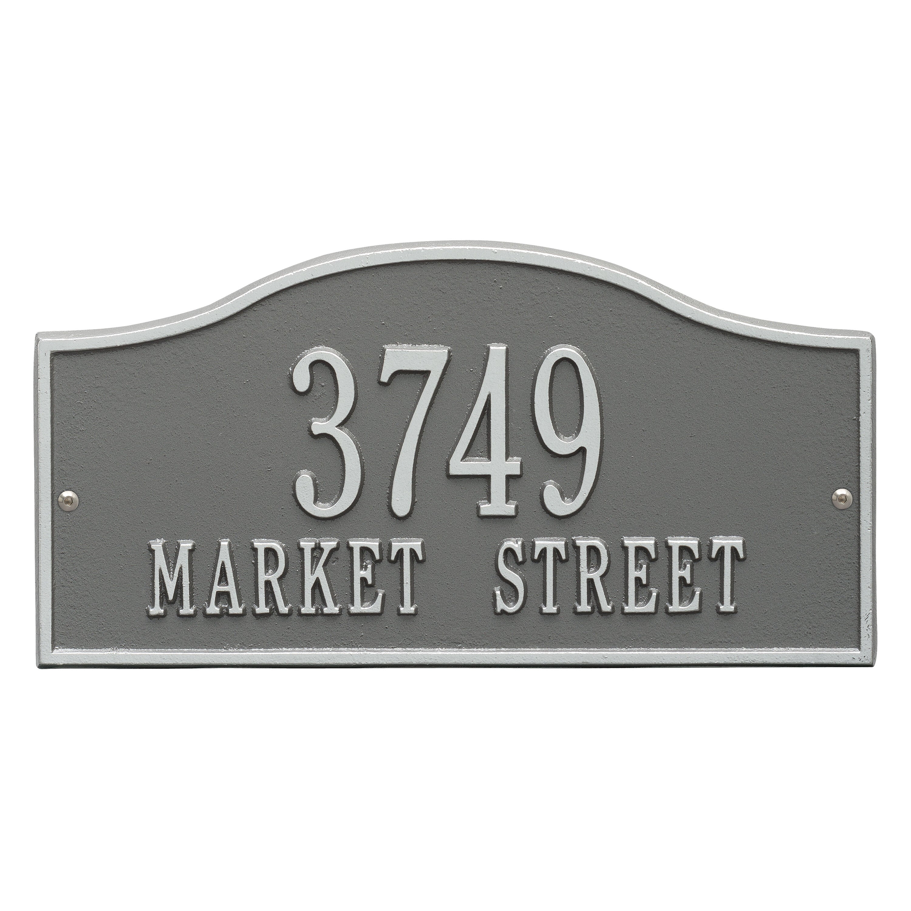 Rolling Hills Standard Wall Address Plaque
