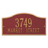 Rolling Hills Standard Wall Address Plaque