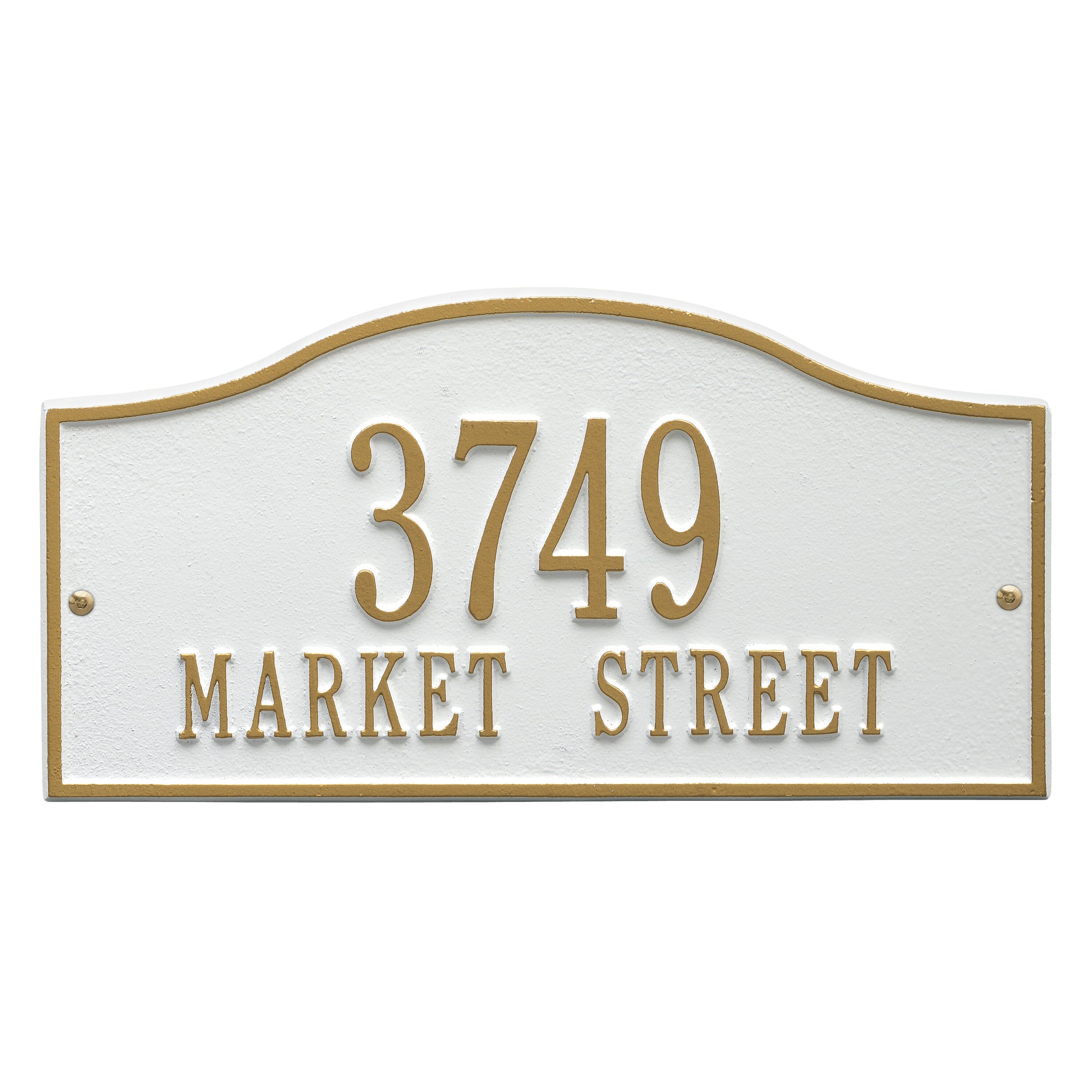 Rolling Hills Standard Wall Address Plaque