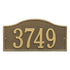 Rolling Hills Standard Wall Address Plaque