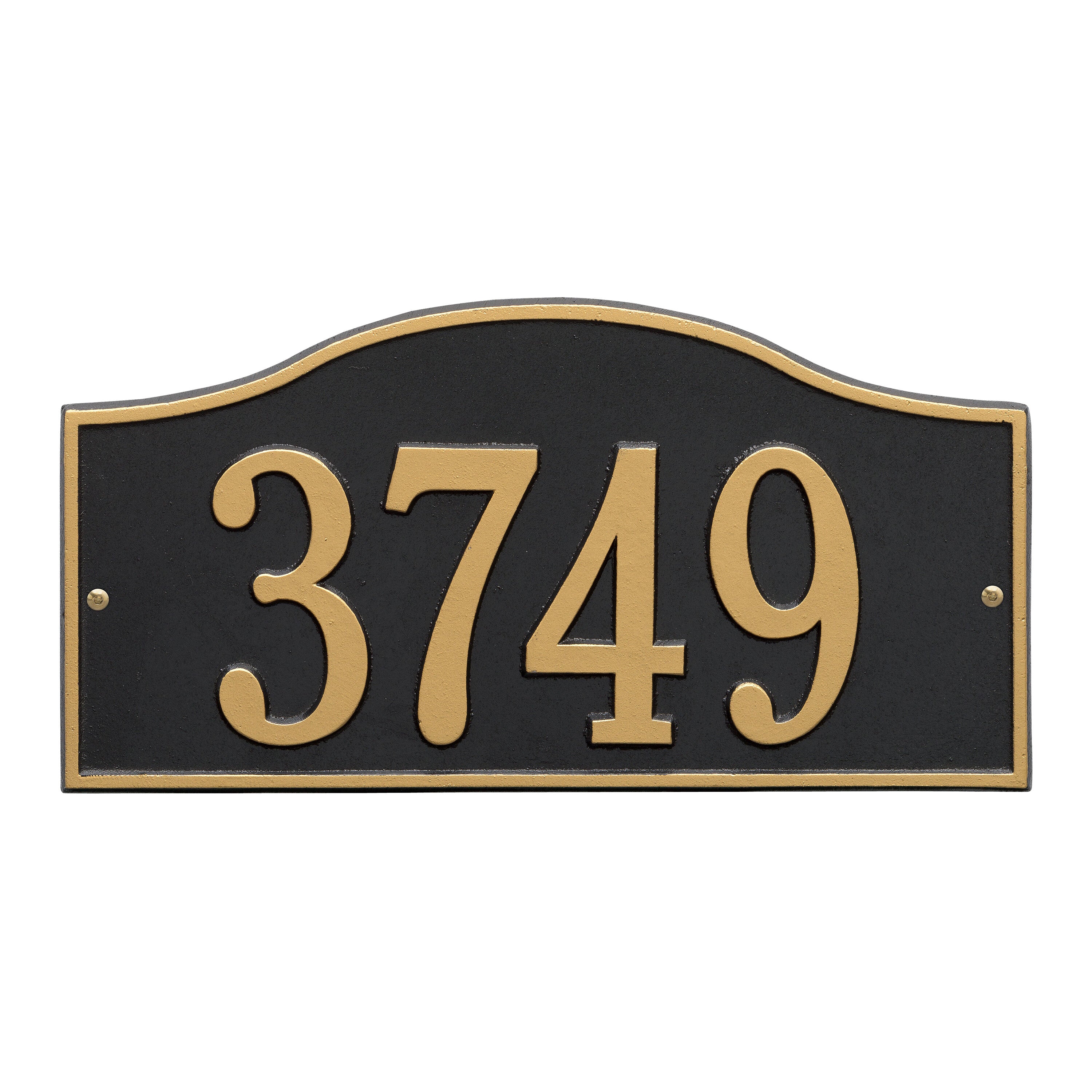 Rolling Hills Standard Wall Address Plaque