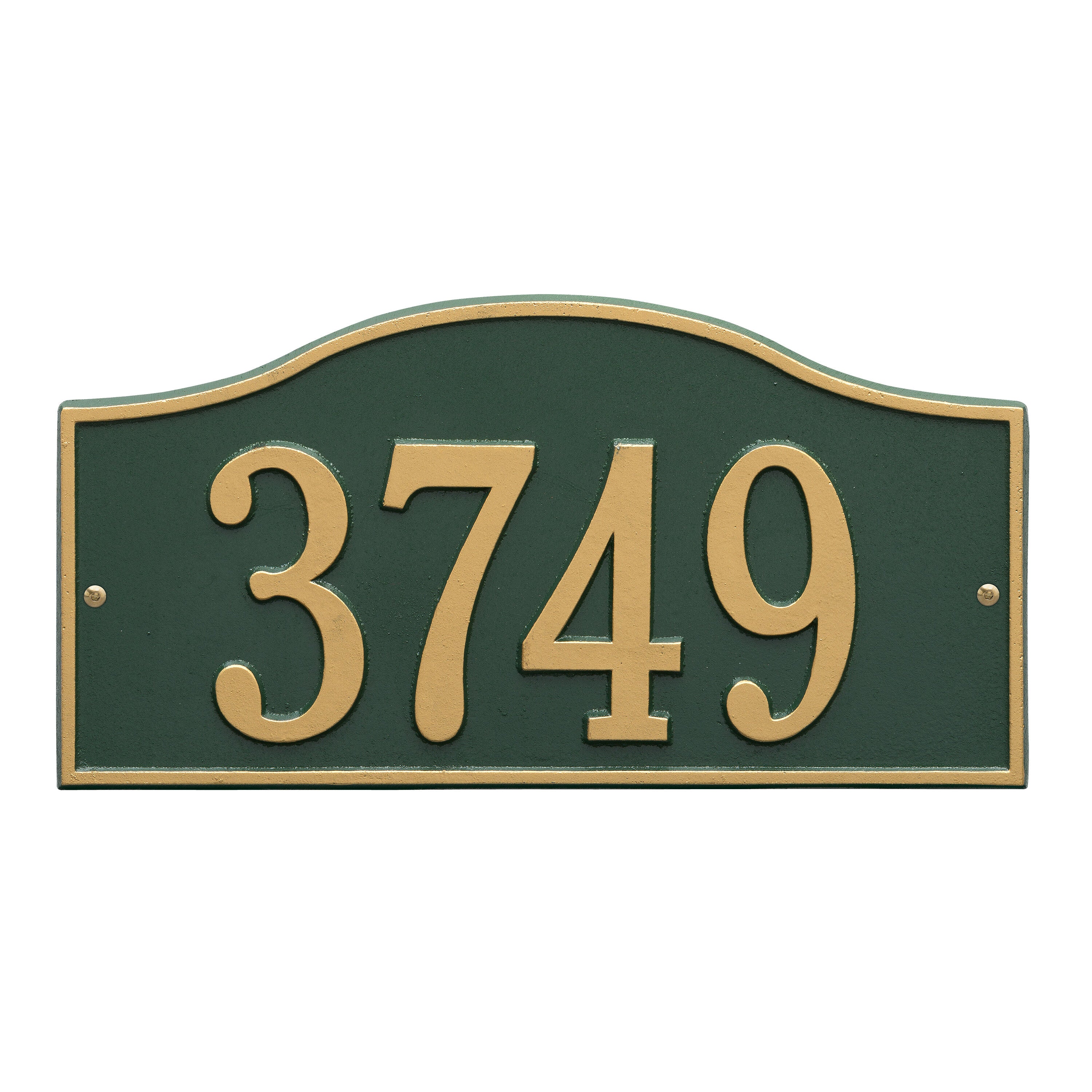 Rolling Hills Standard Wall Address Plaque