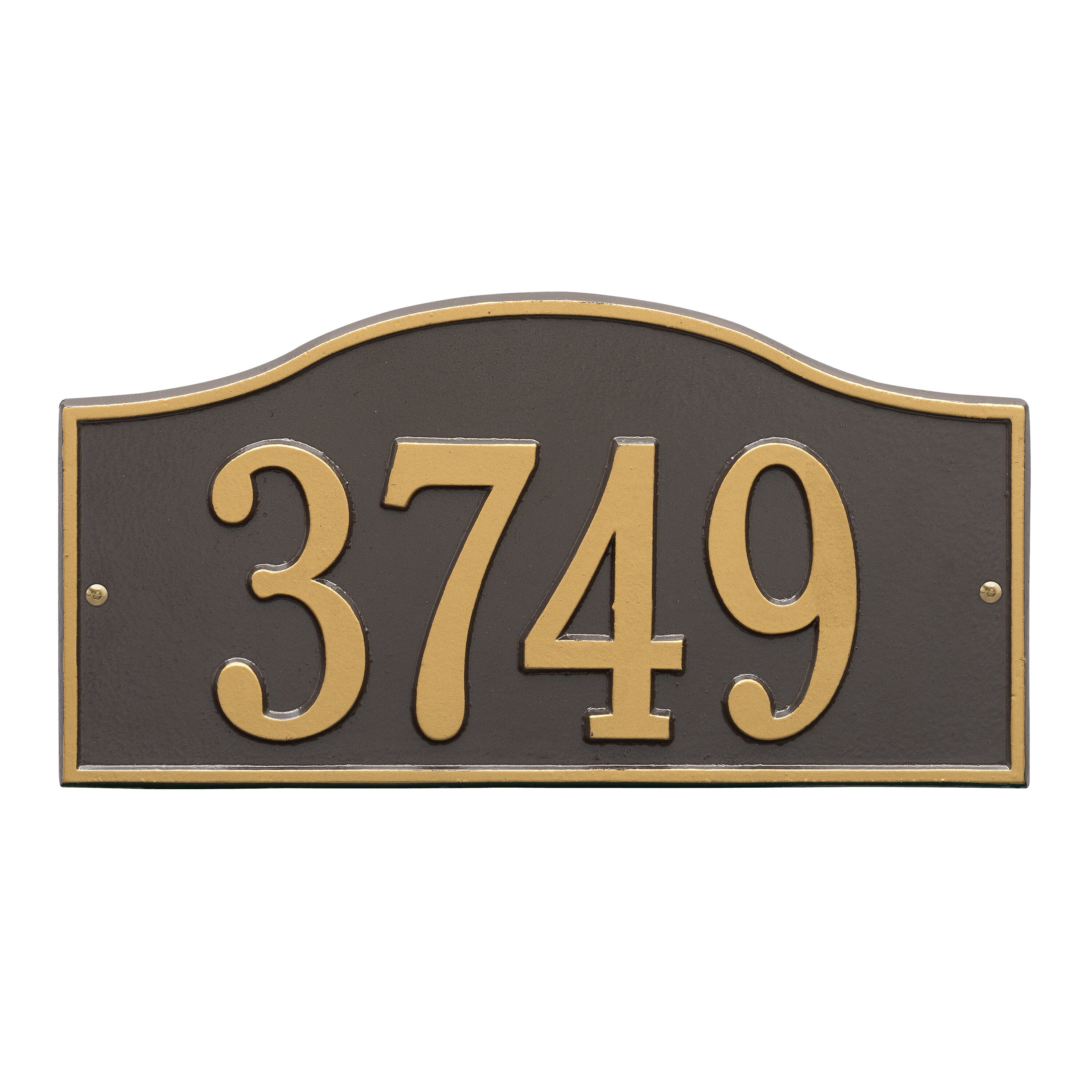 Rolling Hills Standard Wall Address Plaque