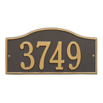 Rolling Hills Standard Wall Address Plaque