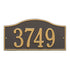 Rolling Hills Standard Wall Address Plaque