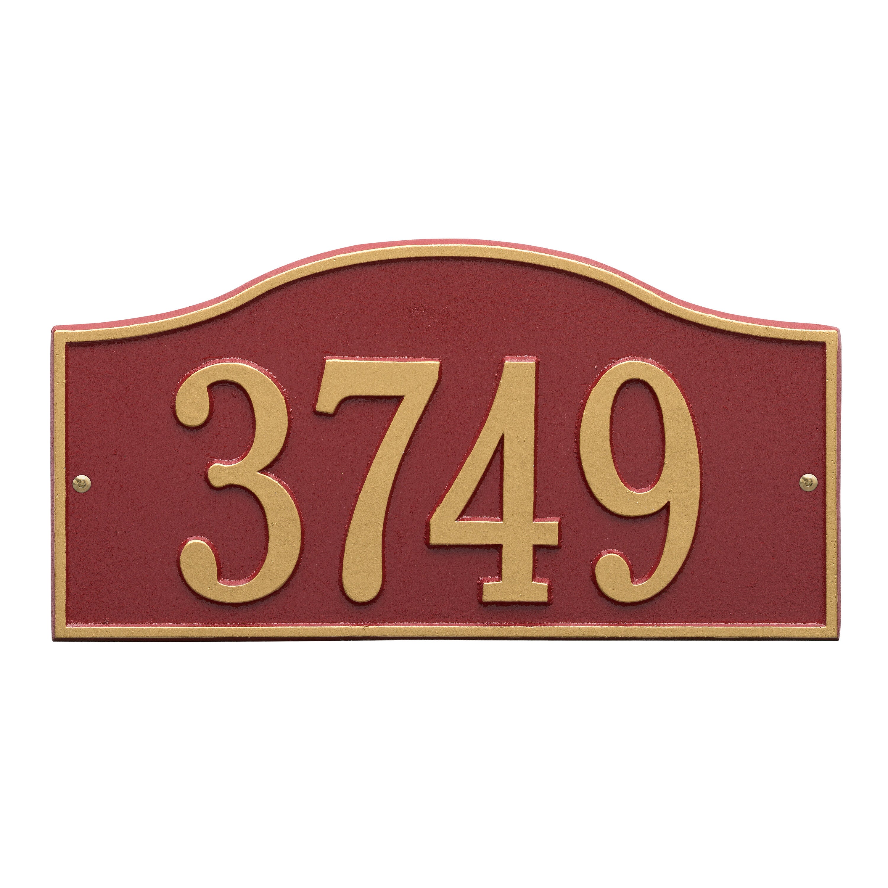 Rolling Hills Standard Wall Address Plaque