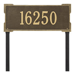 Roanoke Estate Lawn Address Plaque