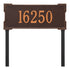 Roanoke Estate Lawn Address Plaque