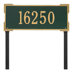 Roanoke Estate Lawn Address Plaque