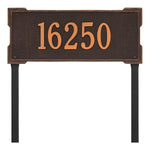 Roanoke Estate Lawn Address Plaque
