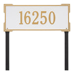 Roanoke Estate Lawn Address Plaque