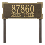 Roanoke Estate Lawn Address Plaque