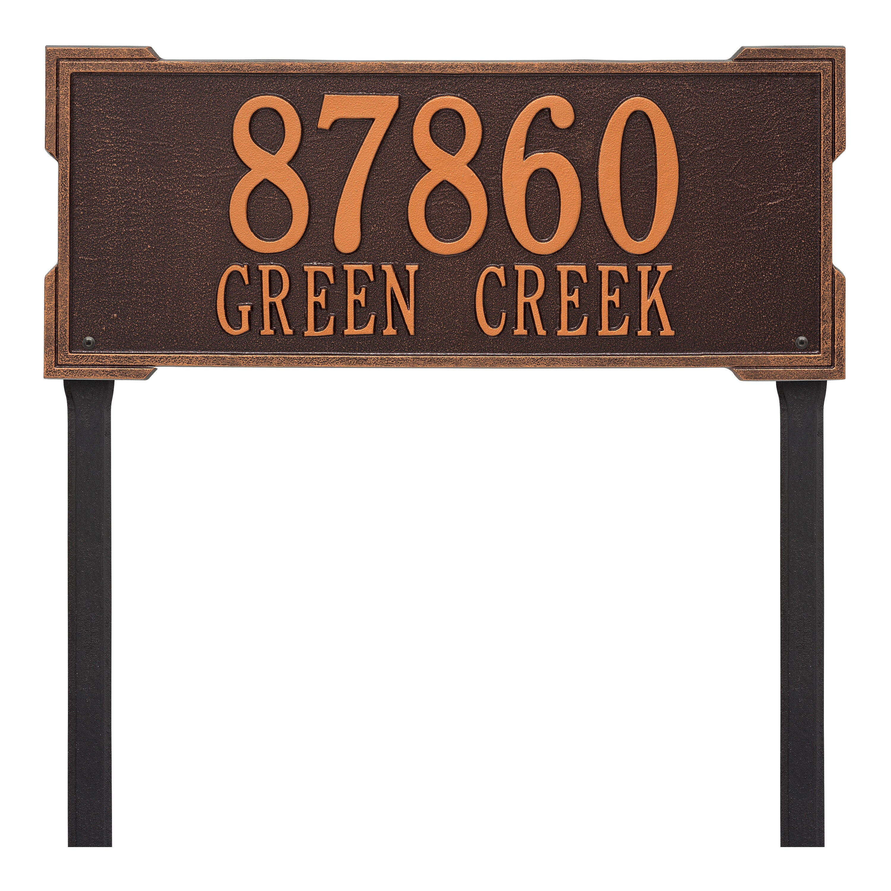 Roanoke Estate Lawn Address Plaque