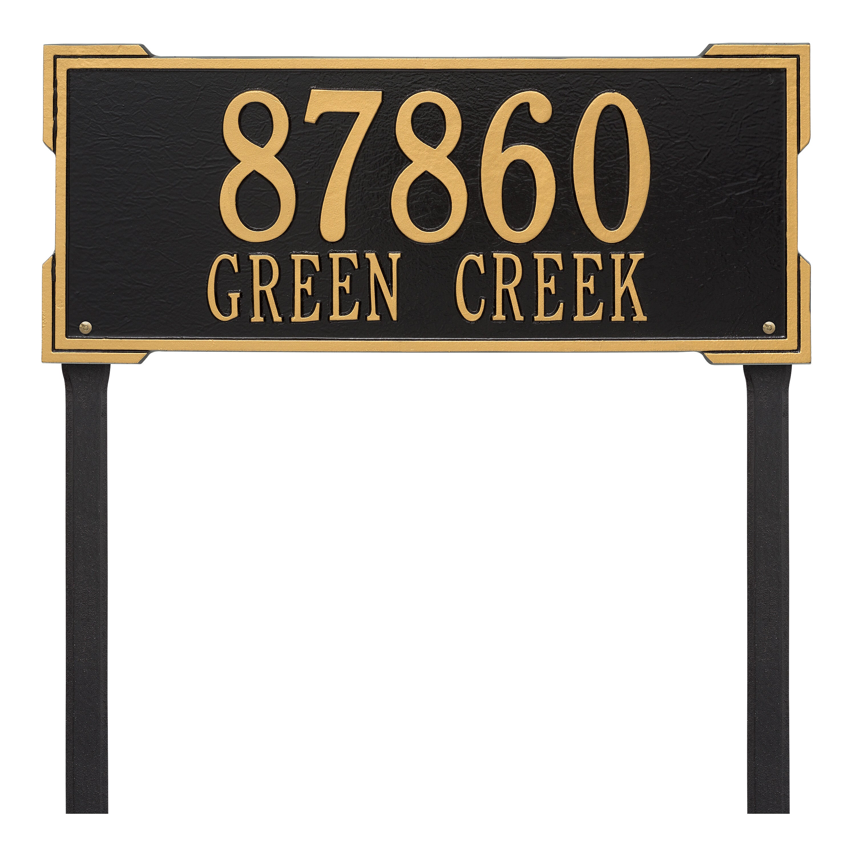 Roanoke Estate Lawn Address Plaque