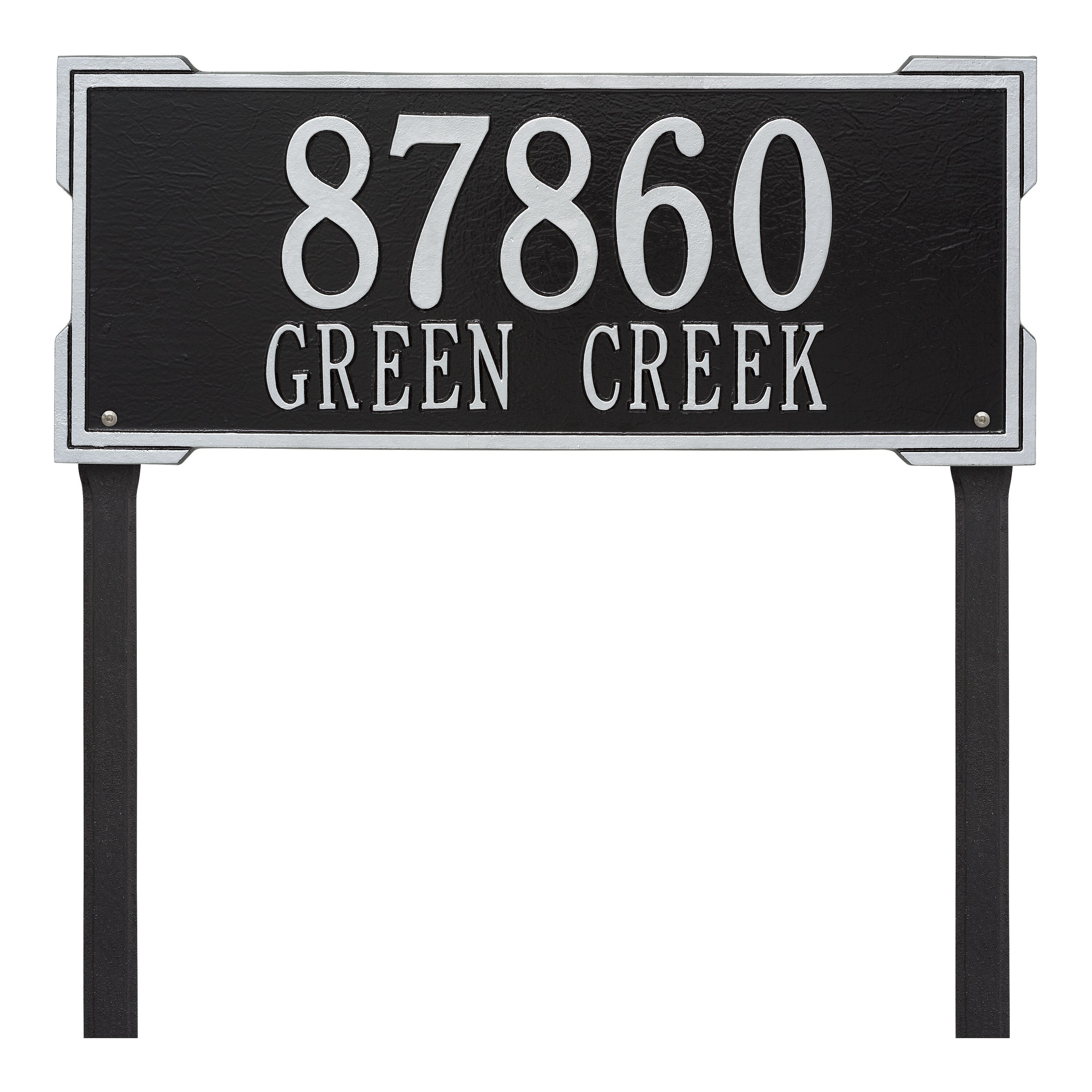 Roanoke Estate Lawn Address Plaque