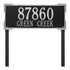 Roanoke Estate Lawn Address Plaque