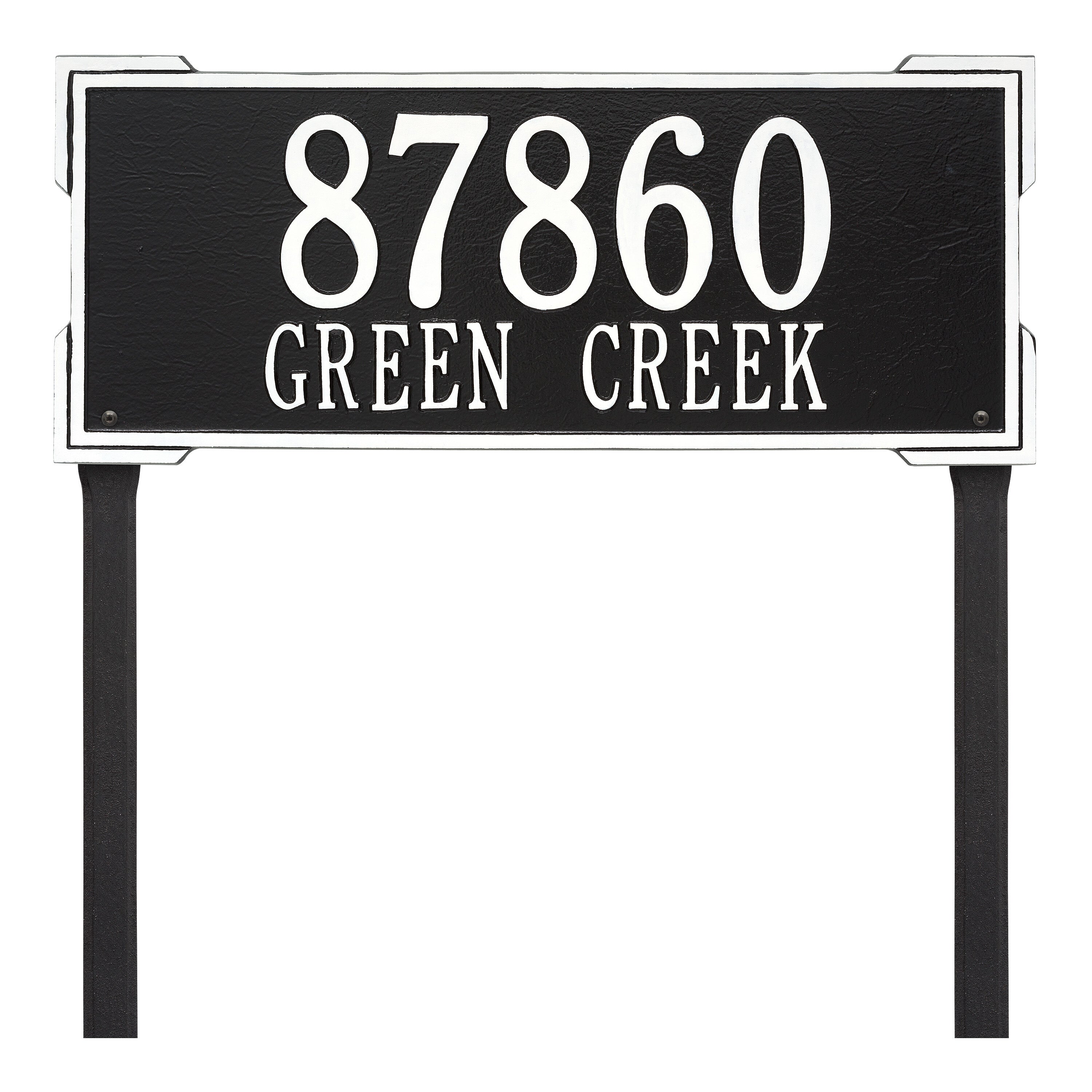Roanoke Estate Lawn Address Plaque