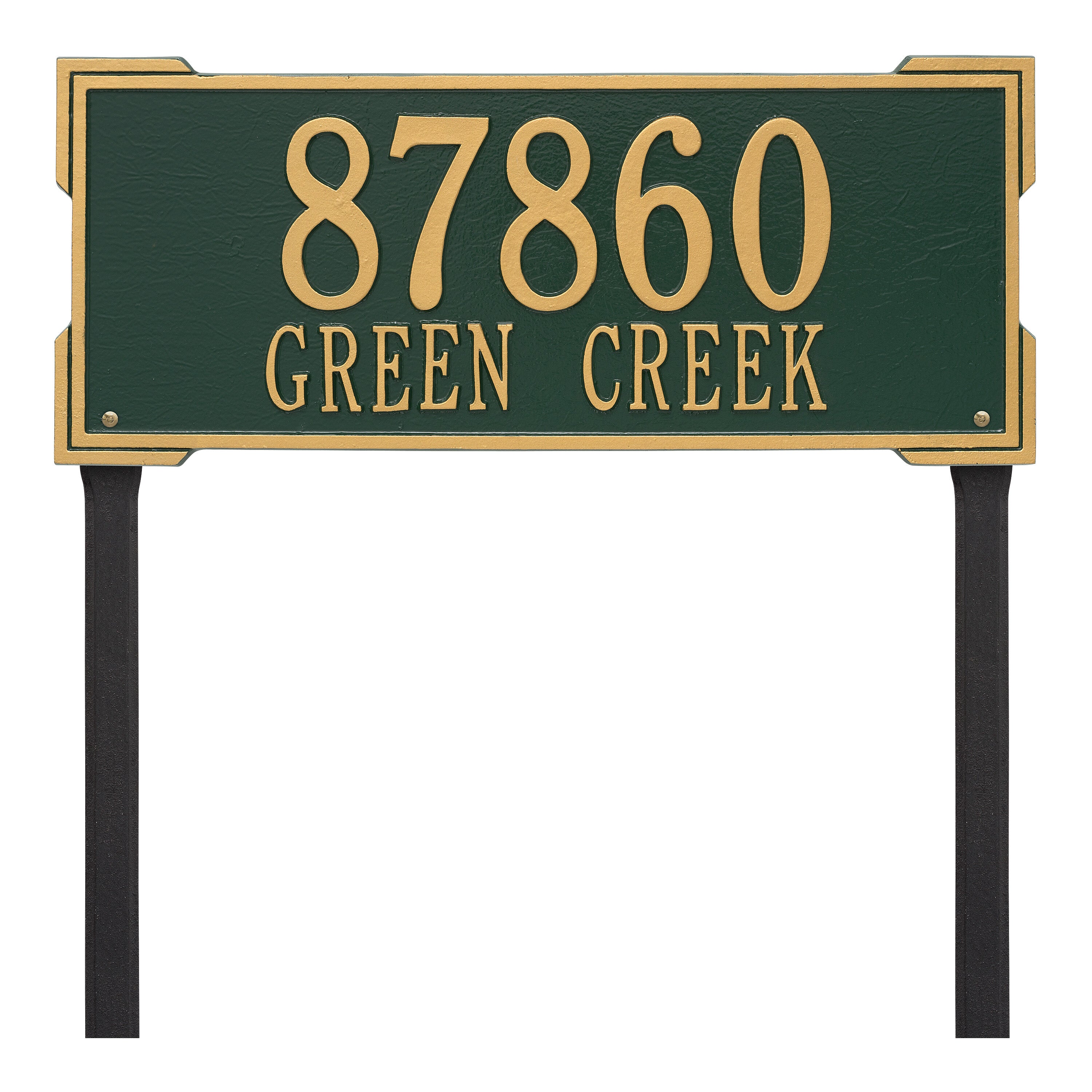 Roanoke Estate Lawn Address Plaque