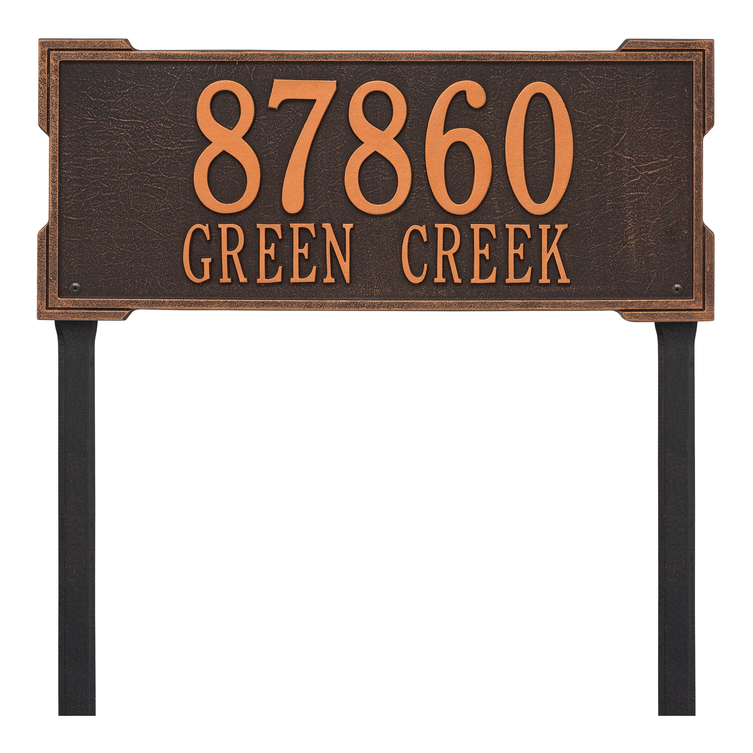 Roanoke Estate Lawn Address Plaque