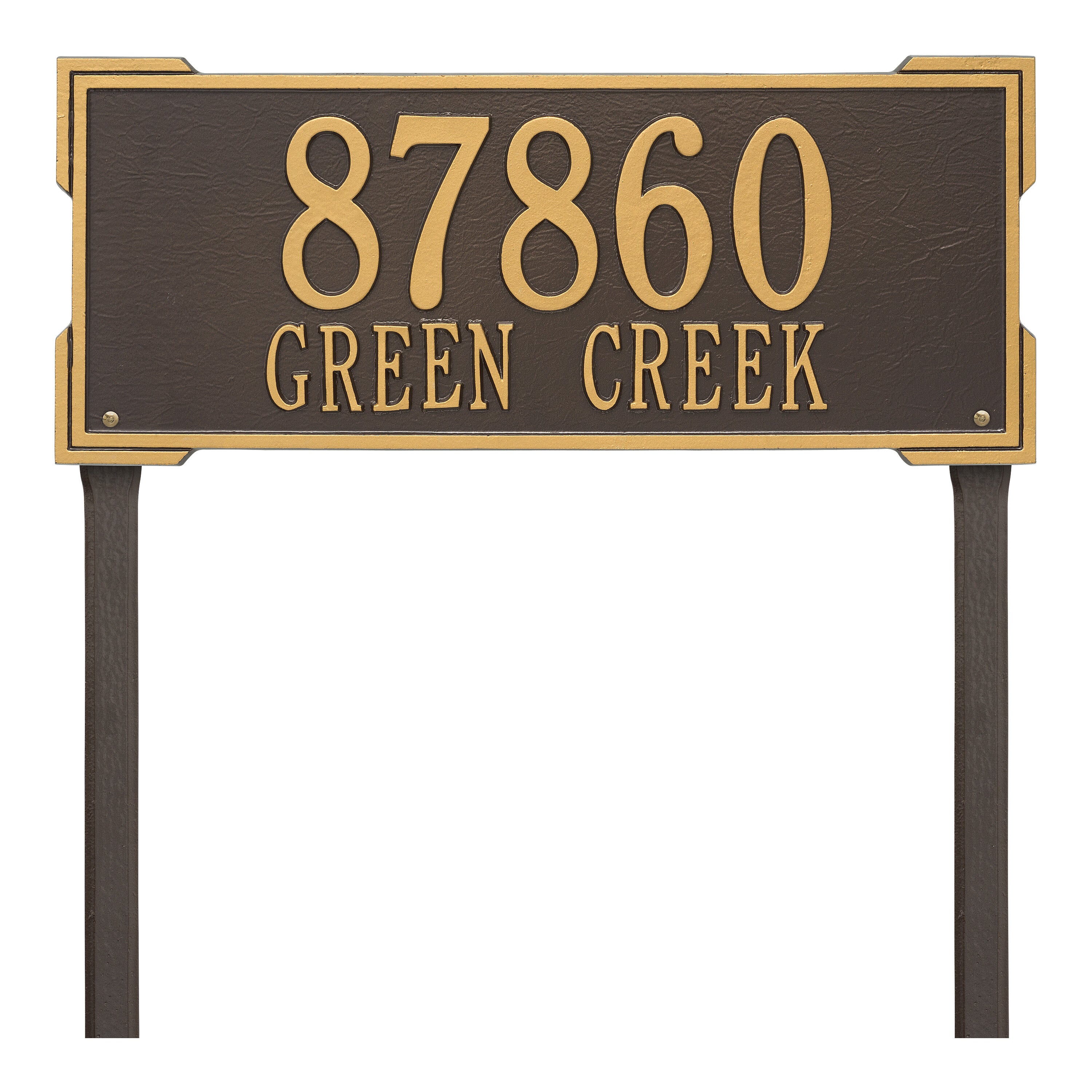 Roanoke Estate Lawn Address Plaque