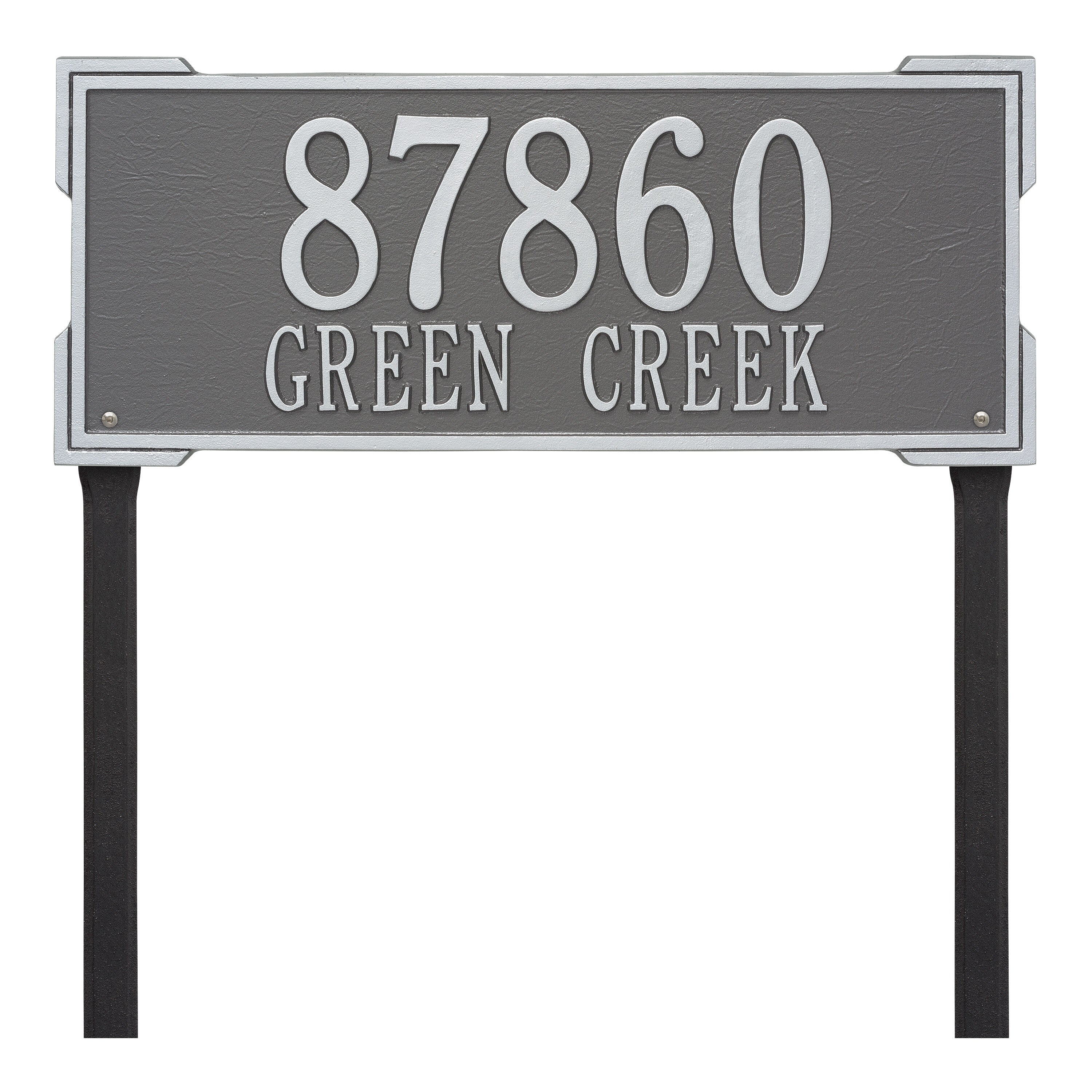 Roanoke Estate Lawn Address Plaque