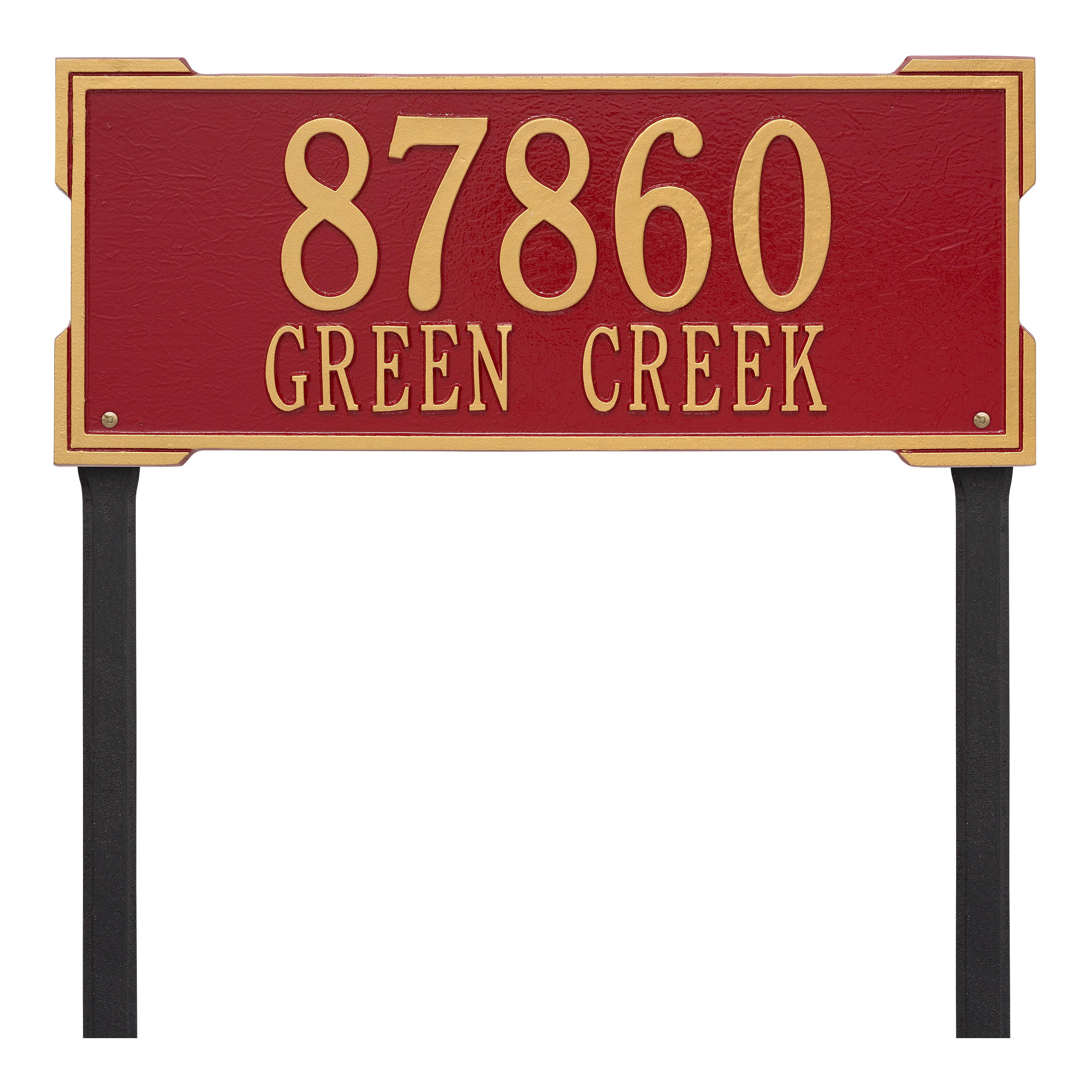 Roanoke Estate Lawn Address Plaque