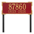 Roanoke Estate Lawn Address Plaque