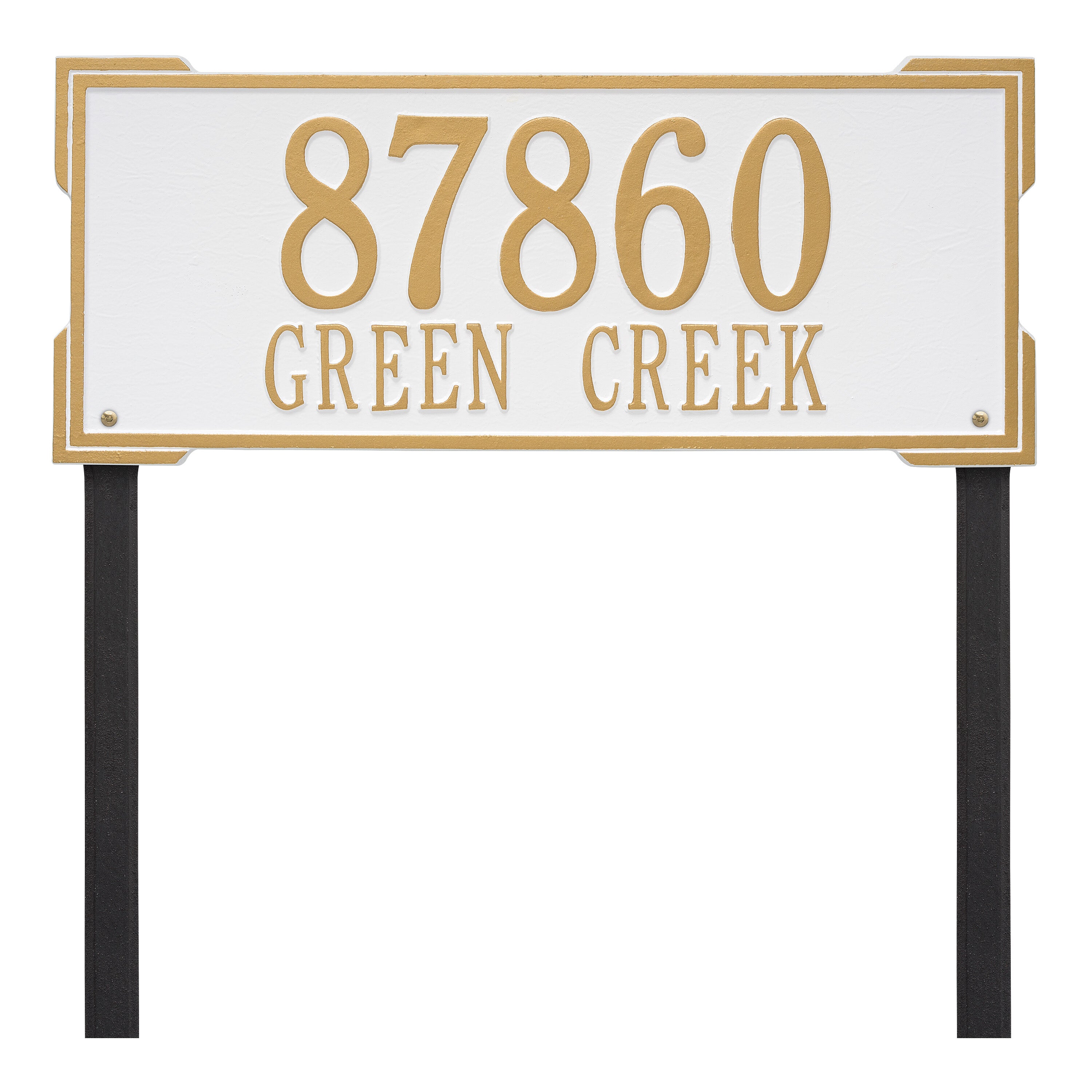 Roanoke Estate Lawn Address Plaque