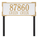 Roanoke Estate Lawn Address Plaque