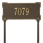 Roanoke Standard Lawn Address Plaque