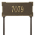 Roanoke Standard Lawn Address Plaque