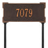 Roanoke Standard Lawn Address Plaque