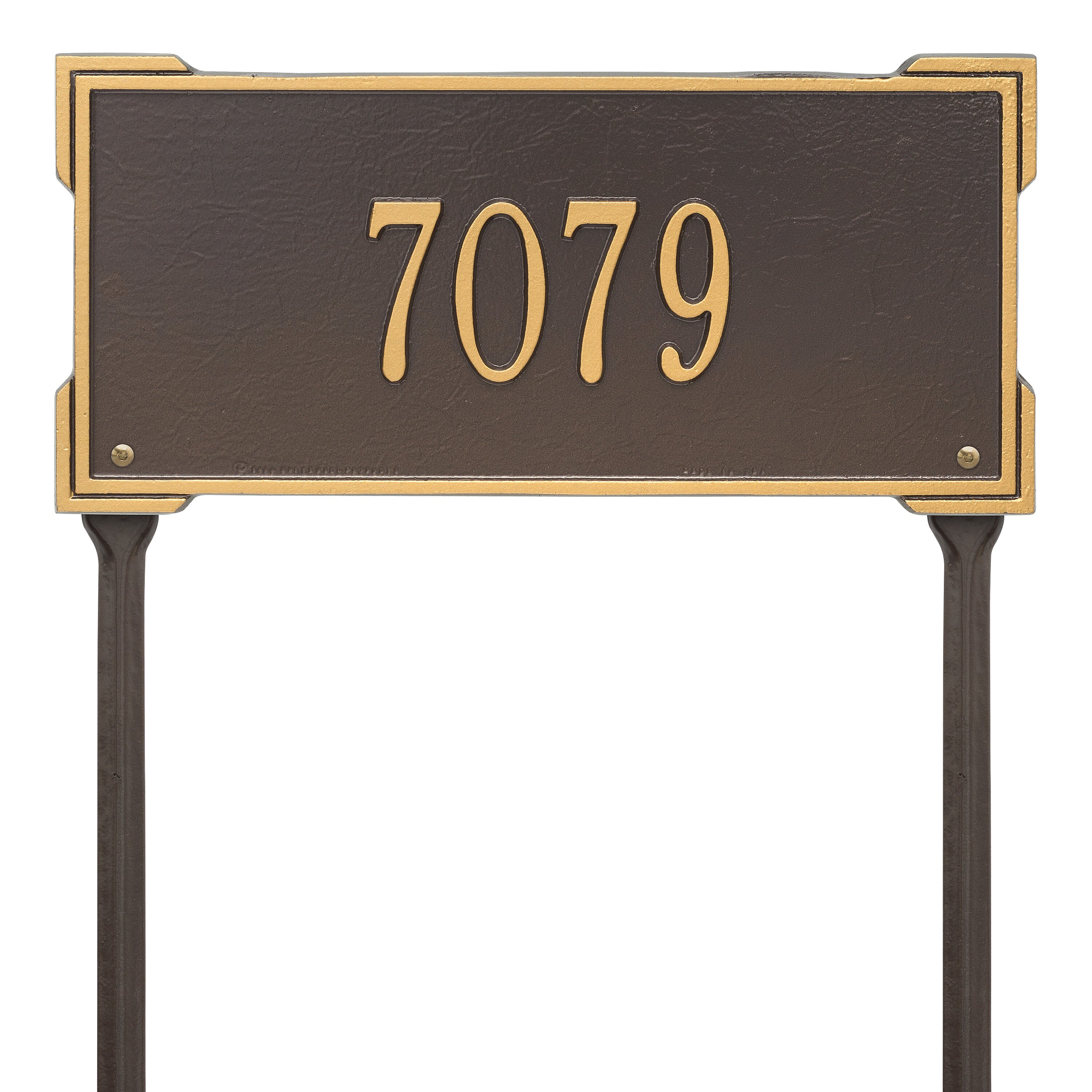 Roanoke Standard Lawn Address Plaque