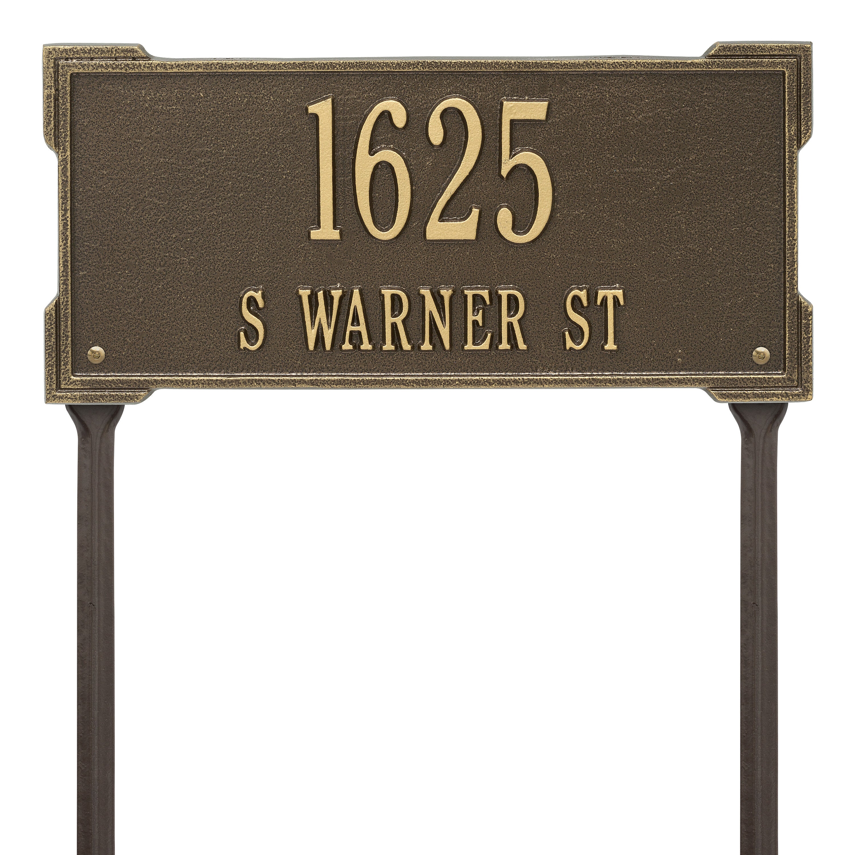 Roanoke Standard Lawn Address Plaque