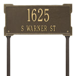 Roanoke Standard Lawn Address Plaque
