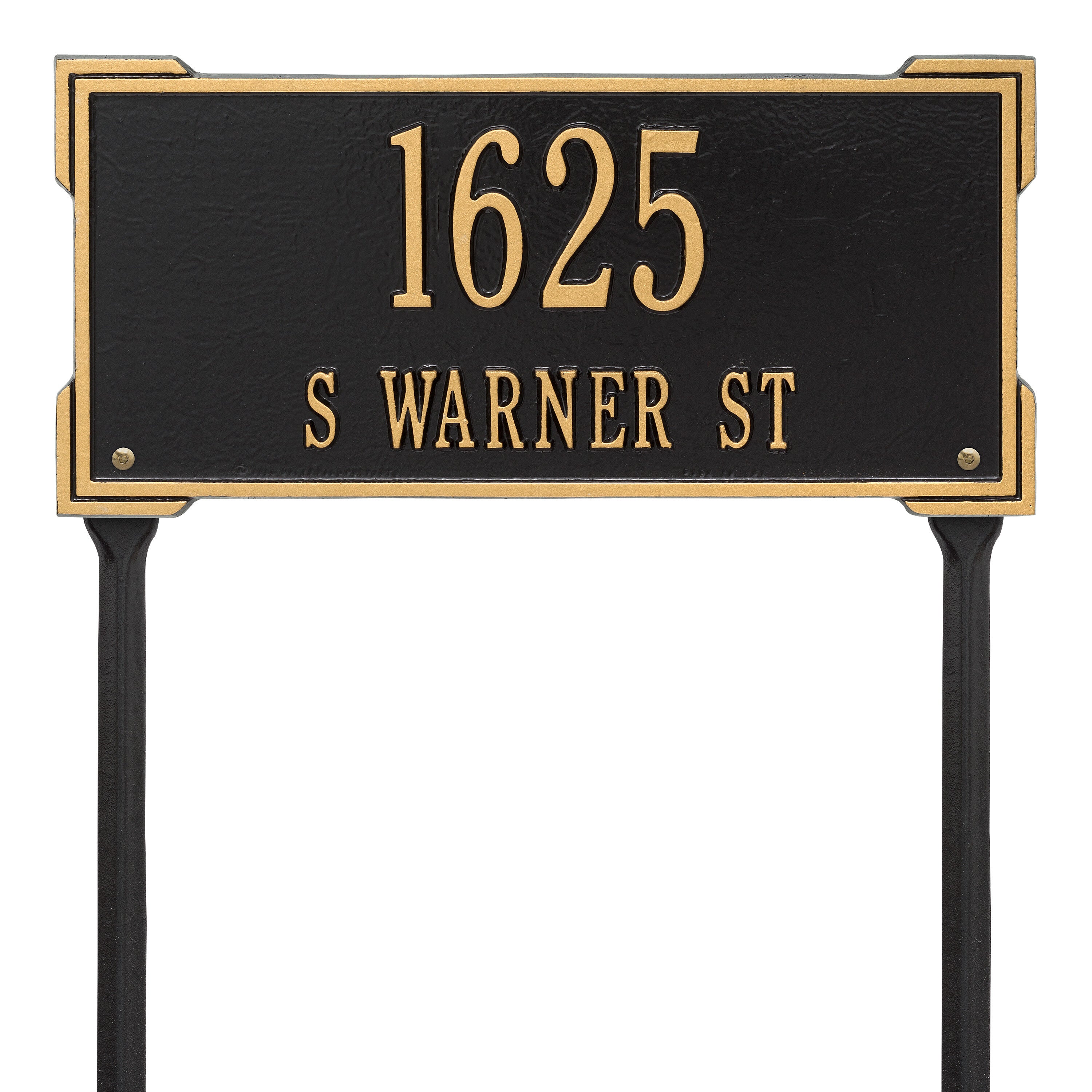 Roanoke Standard Lawn Address Plaque